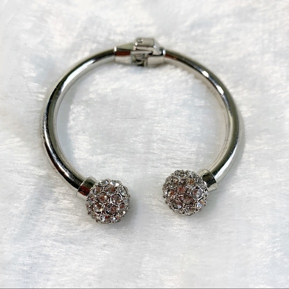 Silver bracelet set Hinge, elastic and bangle - Picture 3 of 13